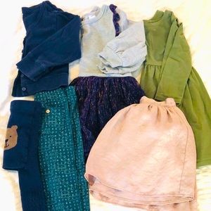 Girls 3T winter lot. Dress, Tights, Skirt, Pants